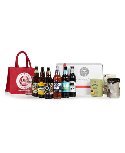 The Real Ale Gift Set (Wolf Rock discontinued, now includes Hobgoblin) with snacks